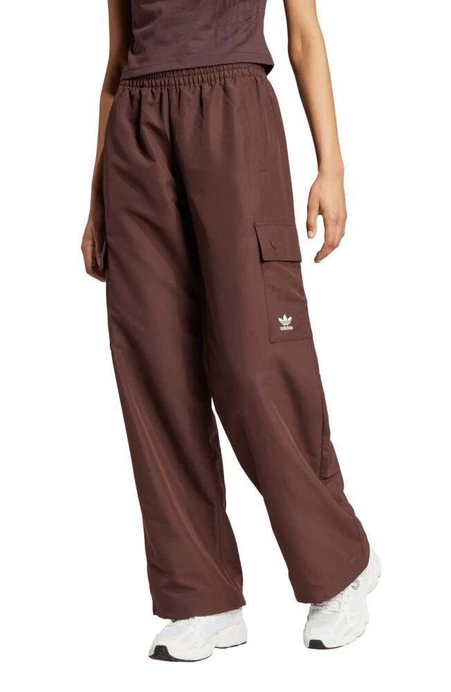 adidas Originals Essentials Recycled Polyester Cargo Pants in Shadow Brown Cover