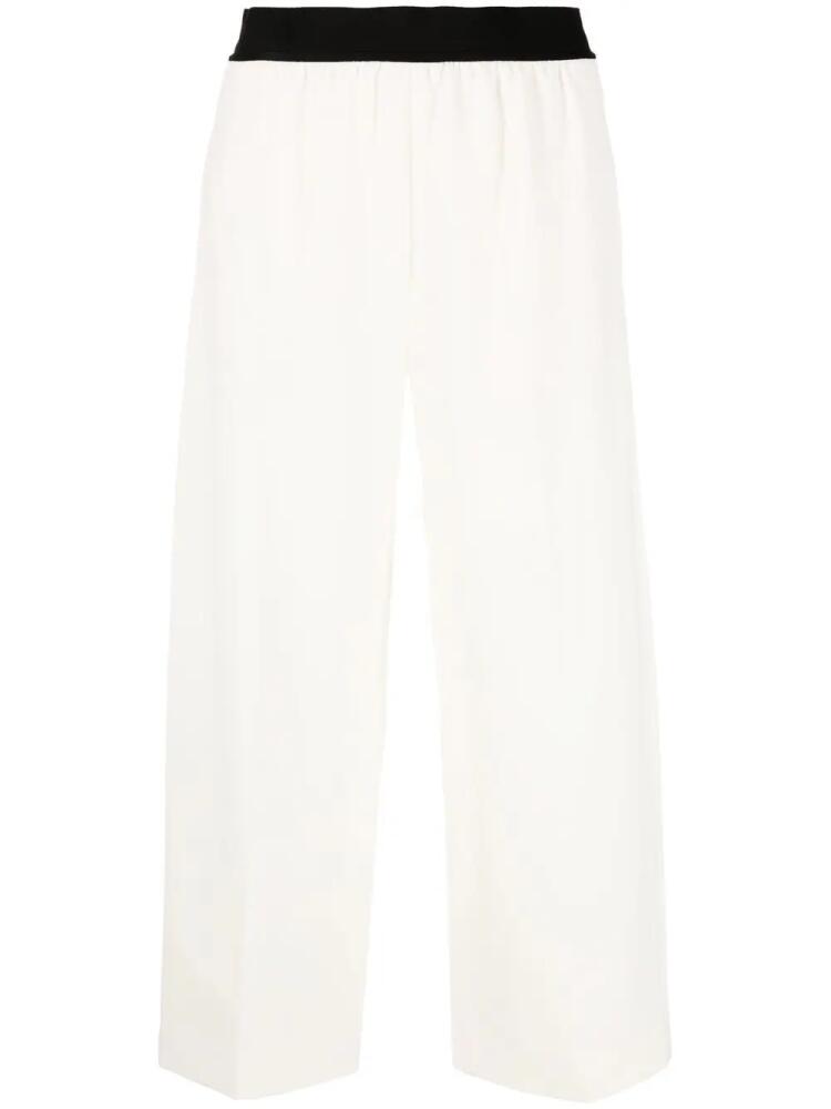 Stella McCartney wide-leg cropped trousers - Neutrals Cover