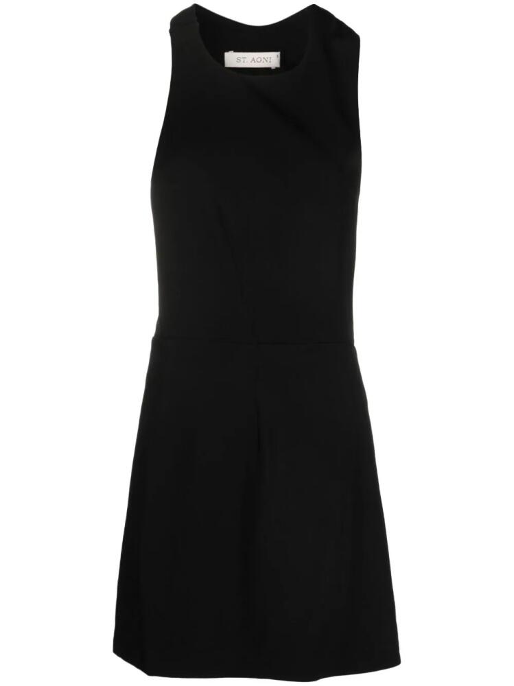 St. Agni asymmetric cut-out minidress - Black Cover