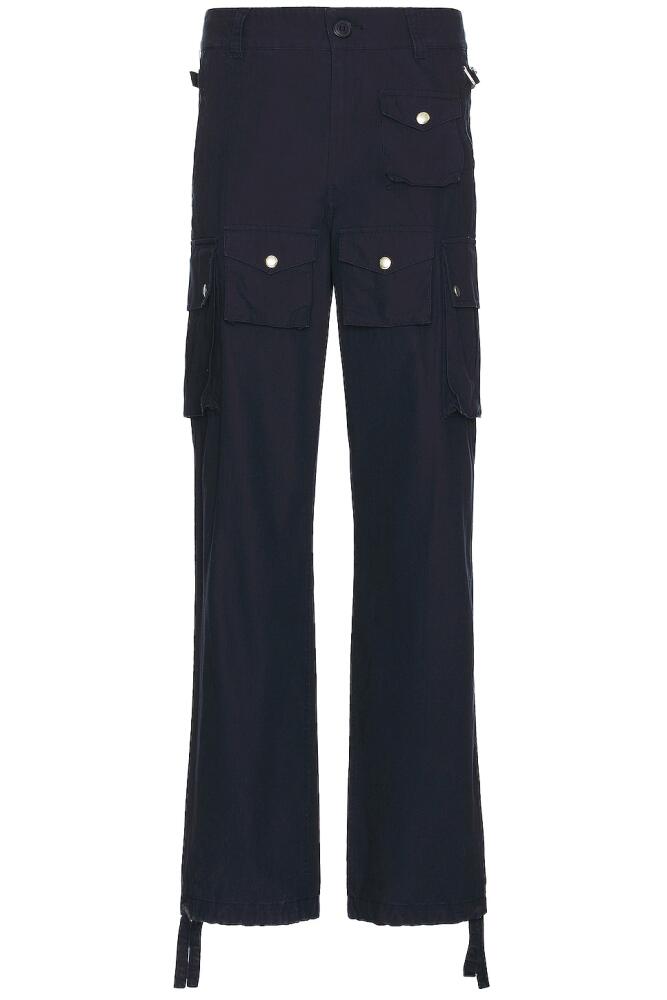 Givenchy Multi Pocket Cargo Pant in Blue Cover