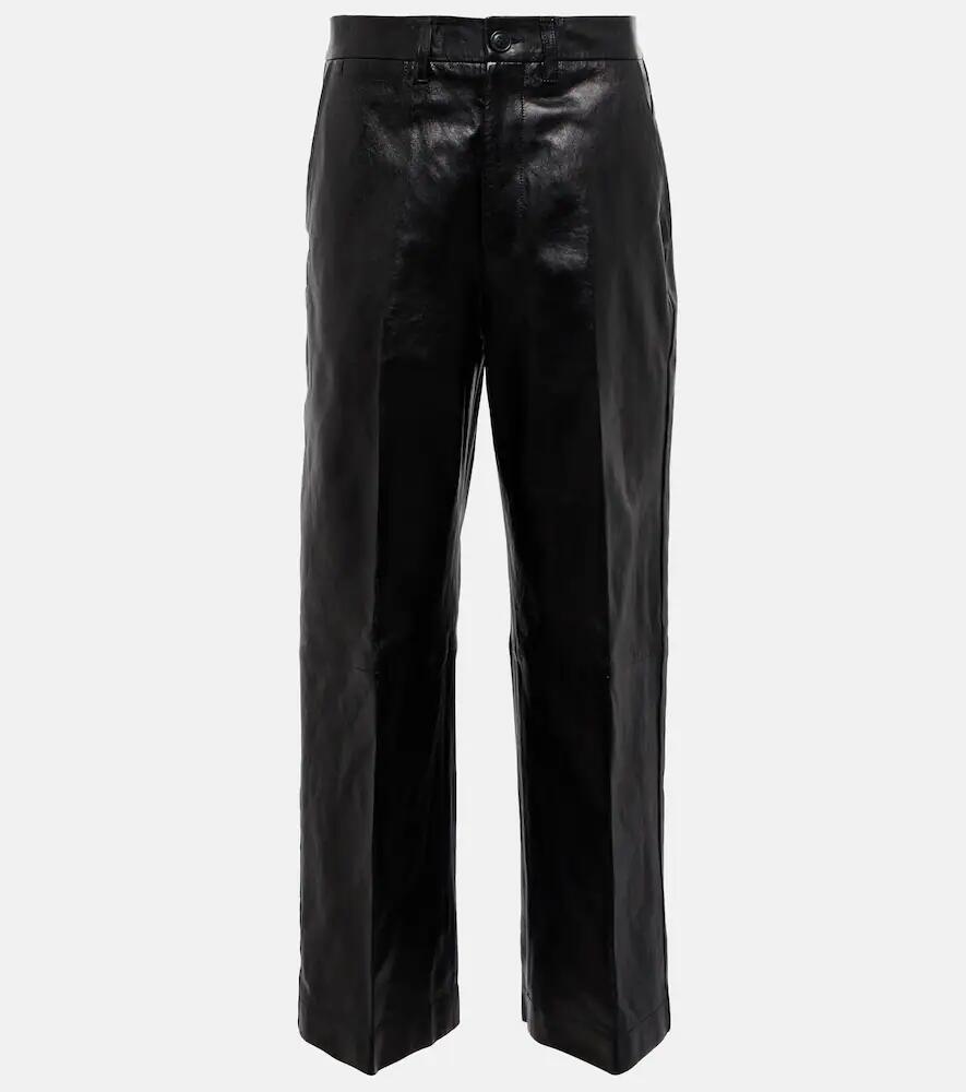 Polo Ralph Lauren Cropped leather pants Cover