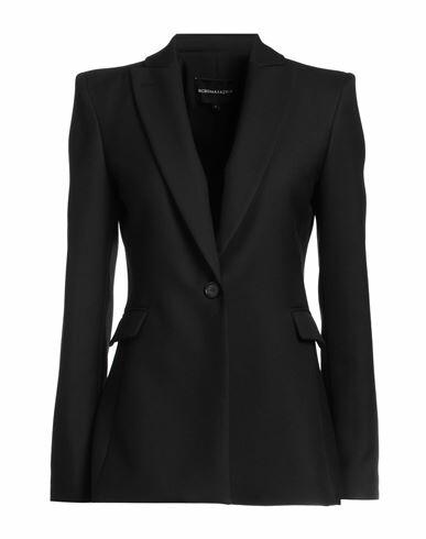 Bcbgmaxazria Woman Blazer Black Wool, Polyester Cover