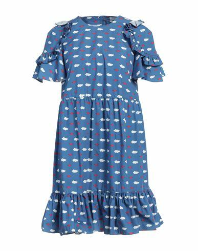 Vivetta Woman Mini dress Blue Cotton Cover