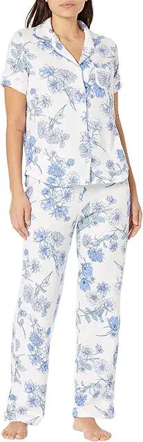 Karen Neuburger Spring Dreamer Girlfriend Short Sleeve Long PJ Set (Dreamer Floral) Women's Pajama Sets Cover