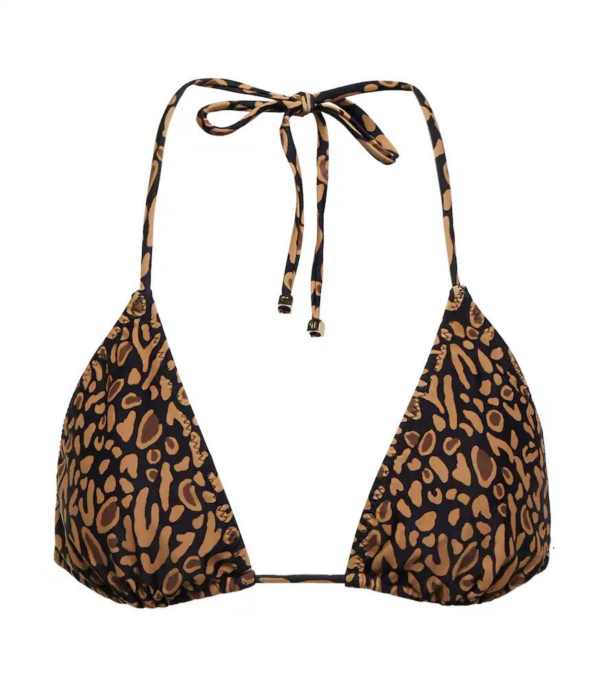 Nanushka Caia leopard-print bikini top Cover