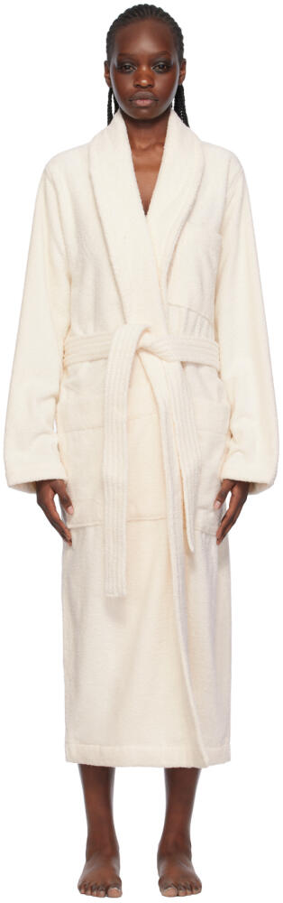 Tekla Off-White Classic Bathrobe Cover