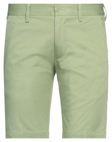 Harmont & Blaine Man Shorts & Bermuda Shorts Green Cotton, Elastane Cover