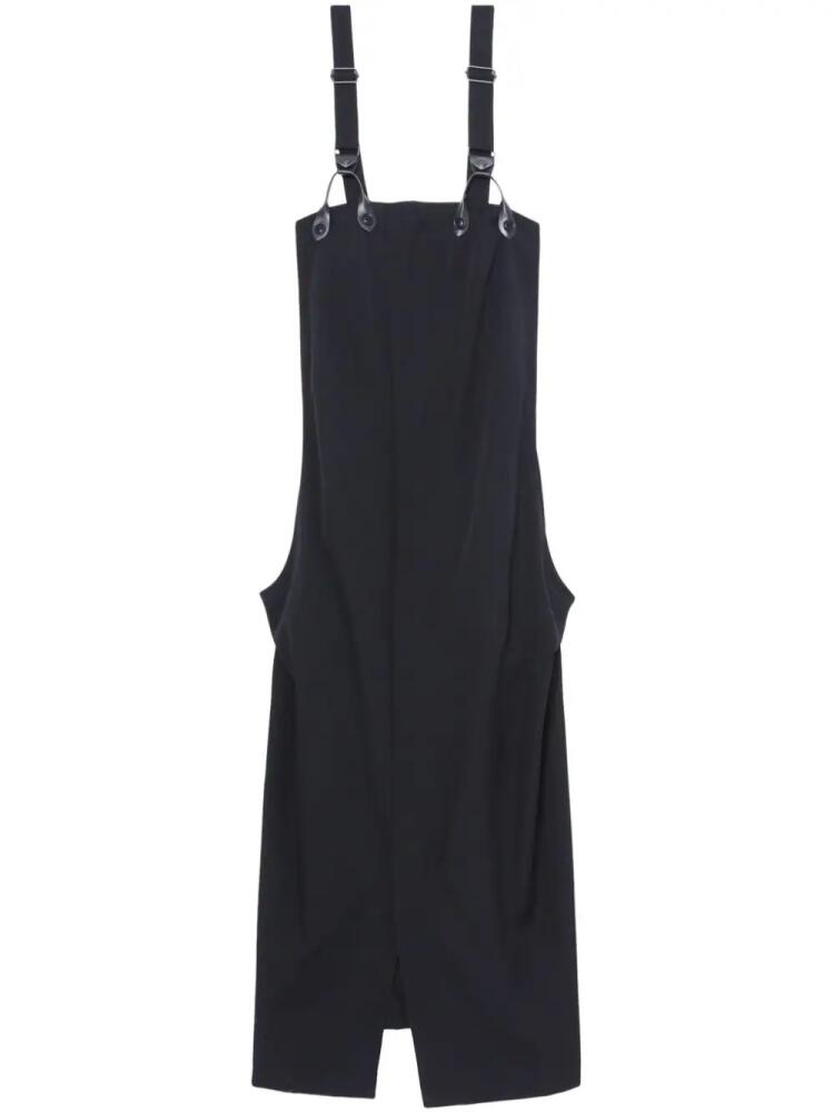 Y's square-neck wool dress - Black Cover