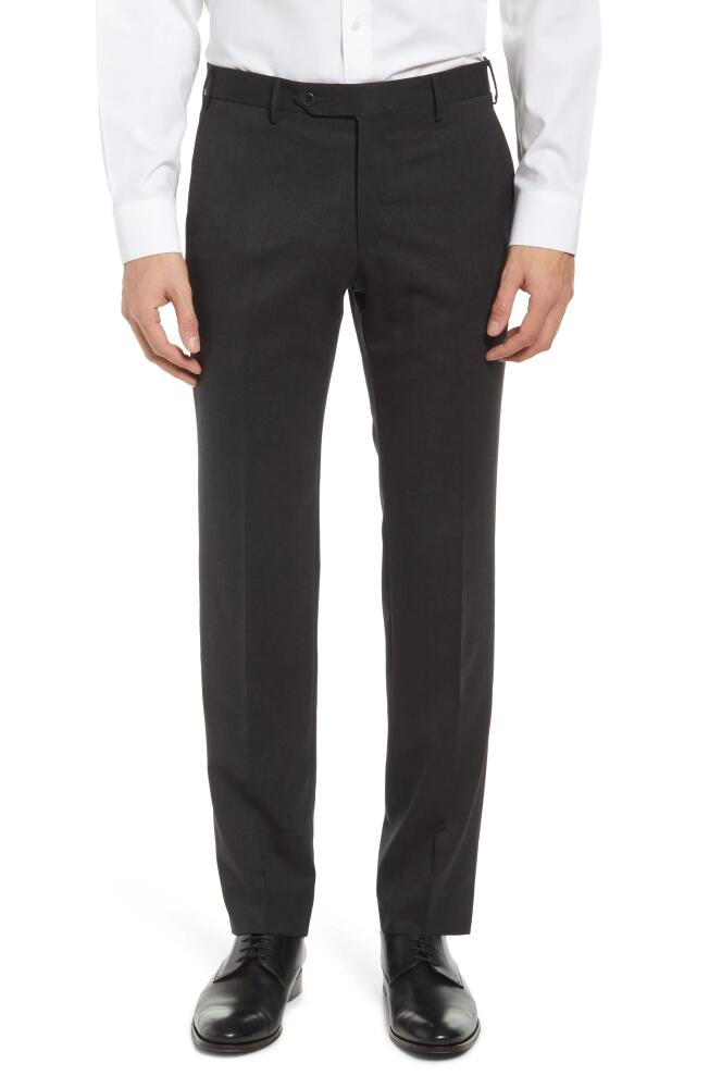 Zanella Parker Stretch Wool Trousers in Charcoal Cover