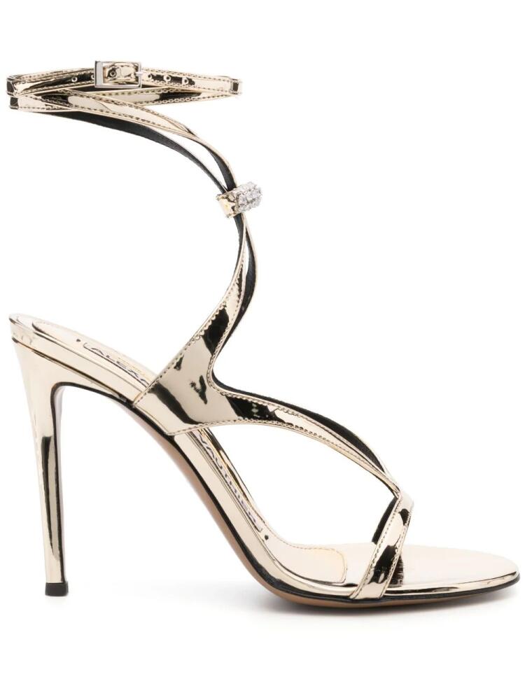 Alexandre Vauthier Smila 110mm leather sandals - Gold Cover