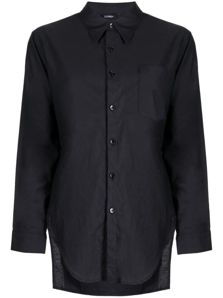 Yohji Yamamoto long-sleeve cotton shirt - Blue Cover