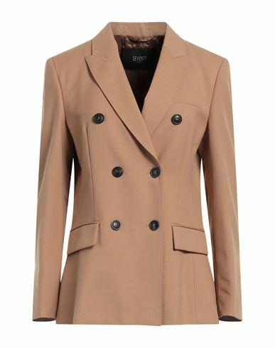 Seventy Sergio Tegon Woman Blazer Camel Polyester, Virgin Wool, Elastane Cover