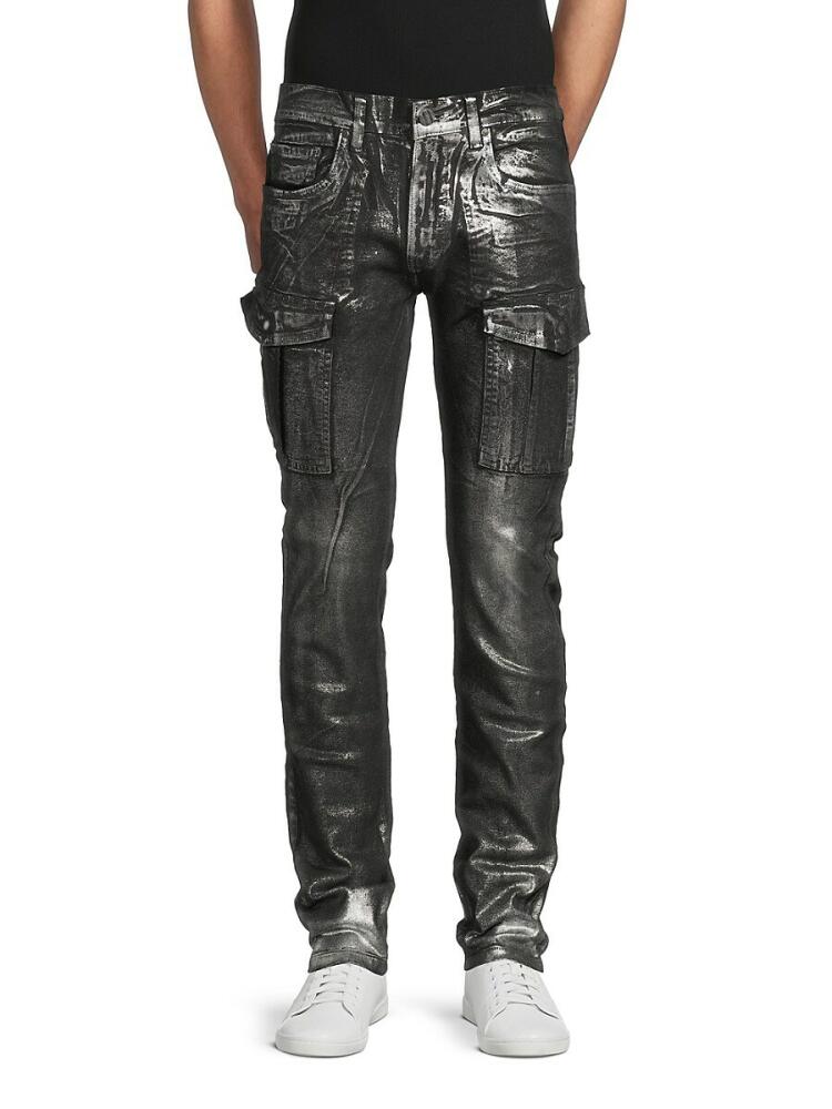 FWRD DENIM Men's Faded Foil Jeans - Silver Cover