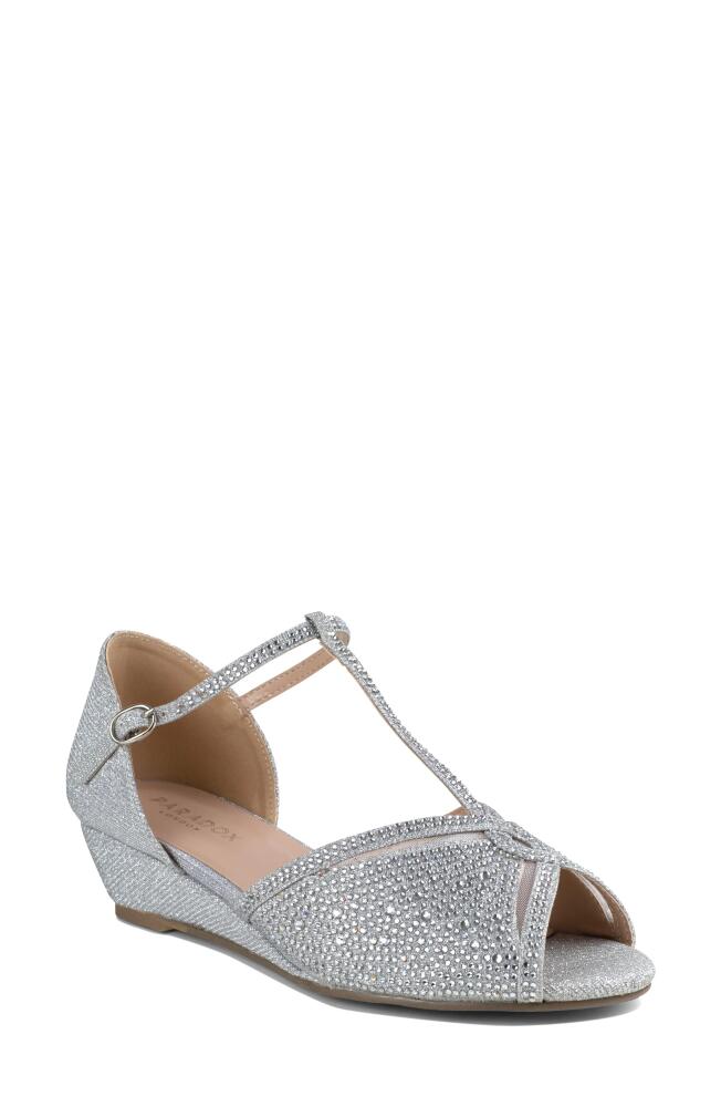 Paradox London Pink Janelle Wedge Sandal in Silver Cover