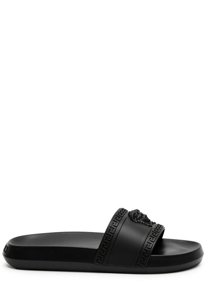 Versace Medusa Rubber Sliders - Black Cover