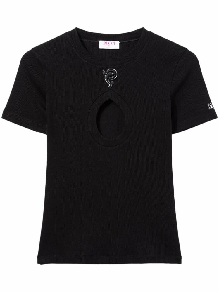 PUCCI cut-out T-shirt - Black Cover