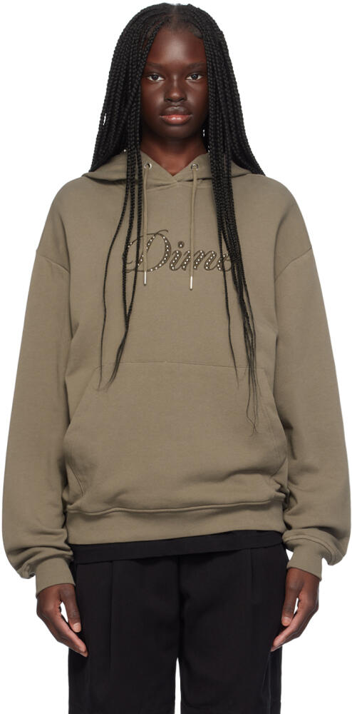 Dime Taupe Cursive Hoodie Cover