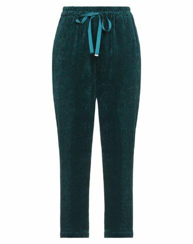 Emma & Gaia Woman Pants Deep jade Viscose Cover