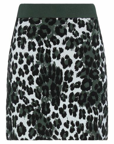 Kenzo Woman Mini skirt Dark green Viscose, Cotton, Polyester Cover