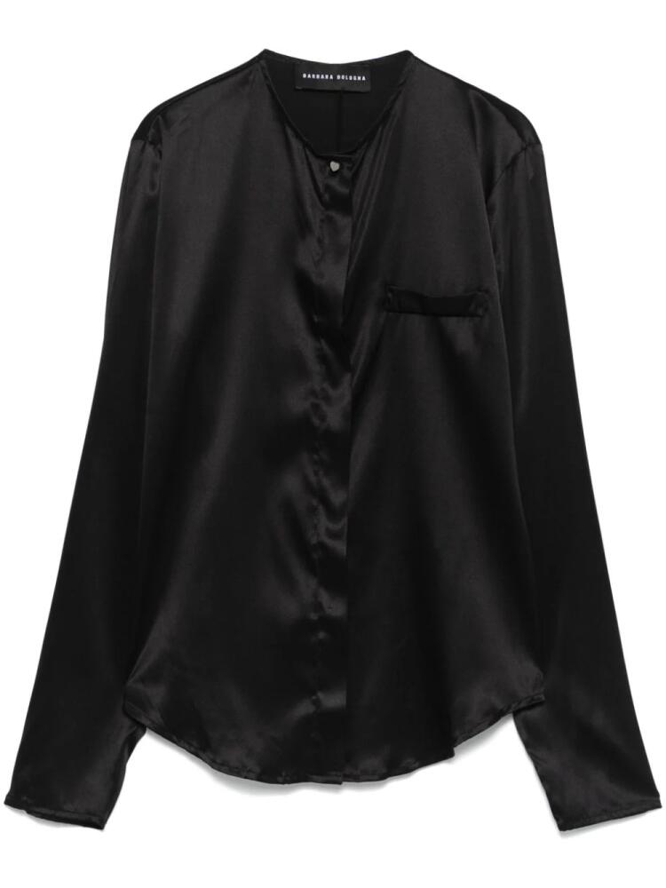 Barbara Bologna satin shirt - Black Cover