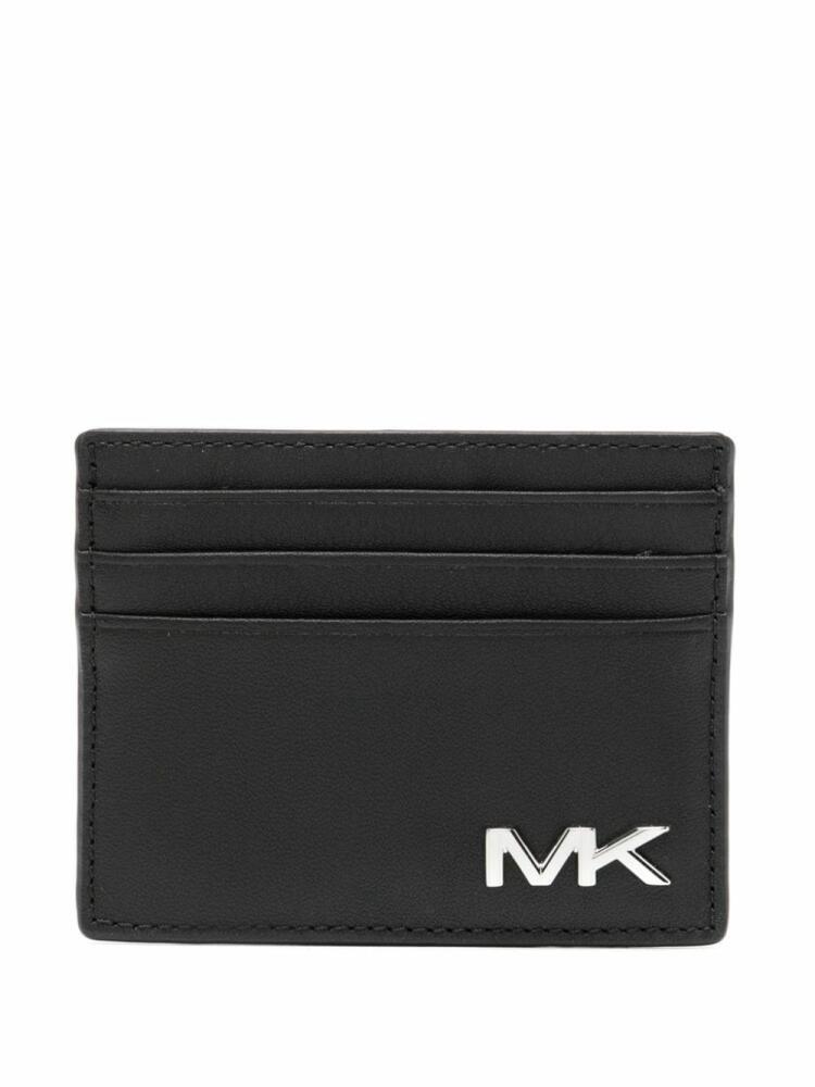 Michael Kors logo-plaque cardholder - Black Cover