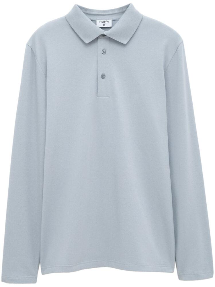 Filippa K Luke long-sleeved polo shirt - Blue Cover