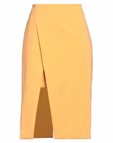 Maje Woman Midi skirt Mandarin Cotton, Polyamide, Elastane Cover