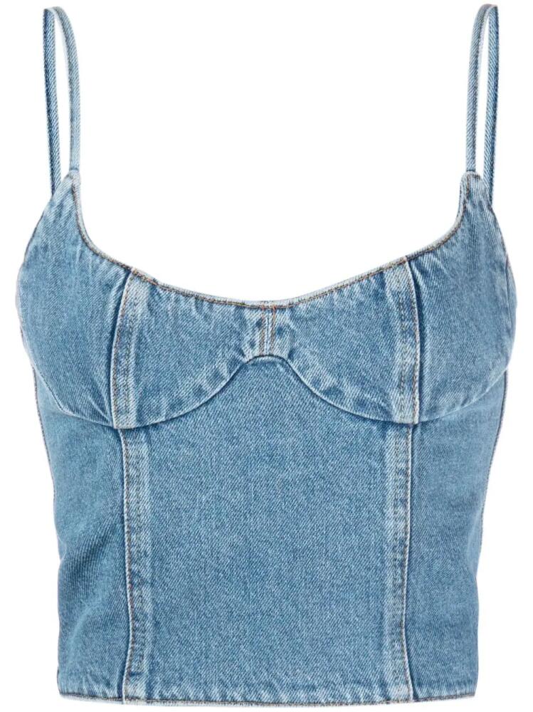 Magda Butrym corset denim tank top - Blue Cover