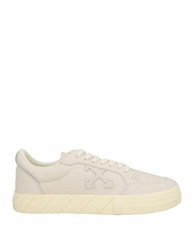 Off-white Woman Sneakers Beige Leather Cover