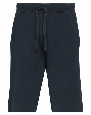 Roberto Collina Man Shorts & Bermuda Shorts Navy blue Cotton, Nylon, Elastane Cover