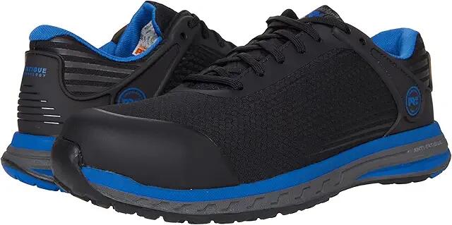 Timberland PRO Day One Safety Drivetrain Low Composite Safety Toe (Black/Pantone Blue) Men's Shoes Cover