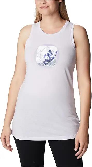 Columbia Bluff Mesa Tank Top (Purple Tint Heather/Meditation Isle Graphic) Women's Sleeveless Cover