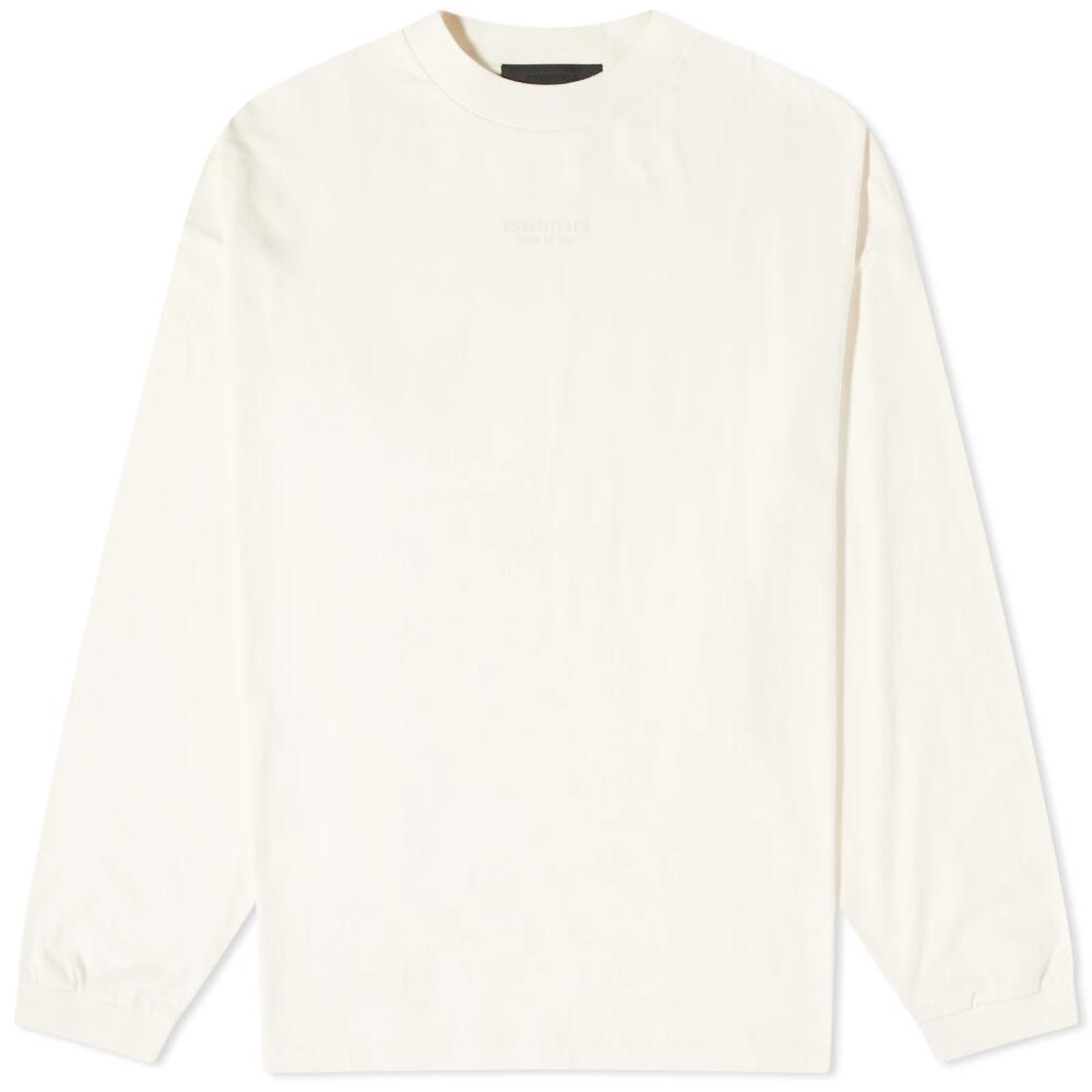 Fear of God ESSENTIALS Men's Essentials Long Sleeve T-Shirt in Cloud Dancer Cover