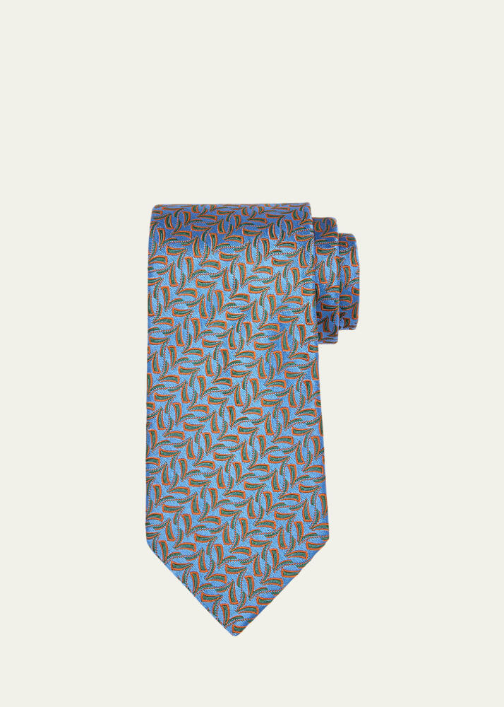 Charvet Men's Chevron Silk Tie Cover