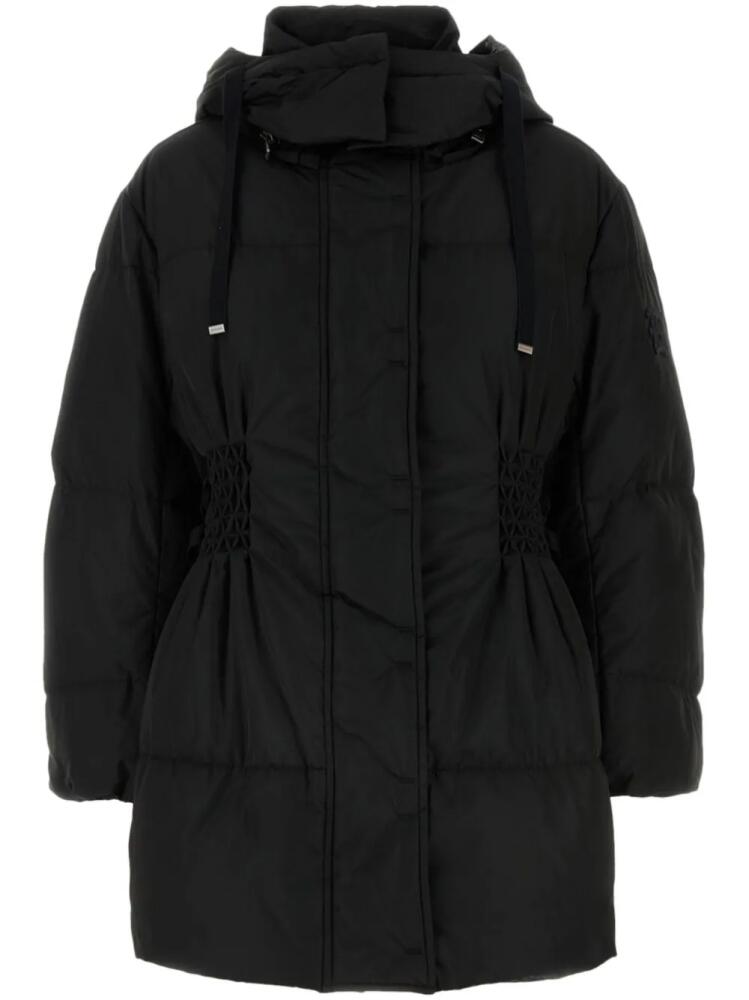 Ermanno Scervino smocked hooded puffer jacket - Black Cover