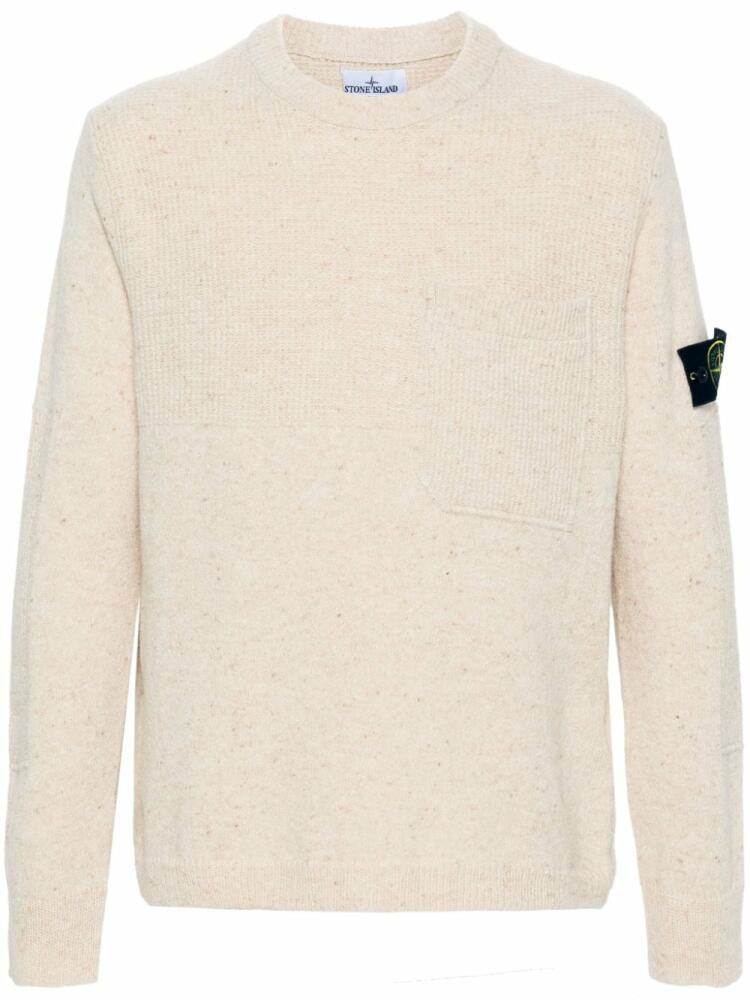 Stone Island speckle-knit sweater - Neutrals Cover