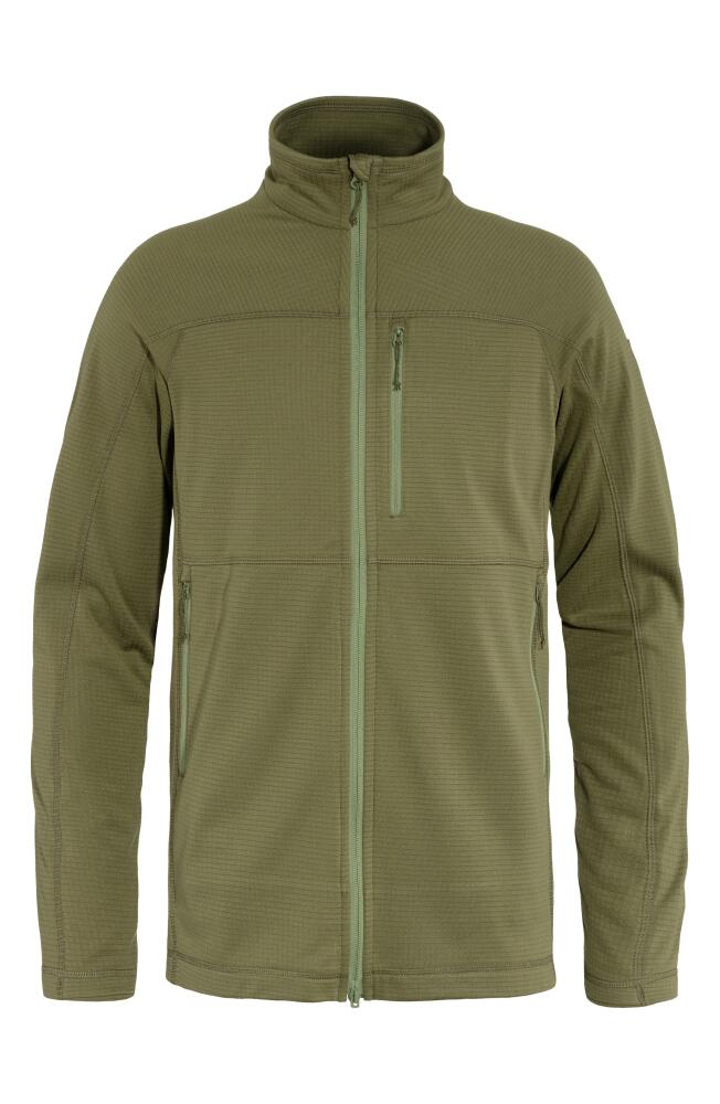 Fjällräven Abisko Lite Fleece Jacket in Green Cover