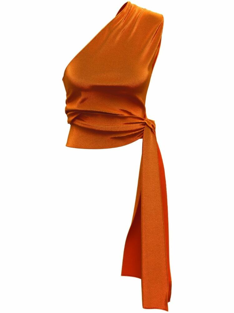 Margherita MACCAPANI The Wrap sleeveless top - Orange Cover