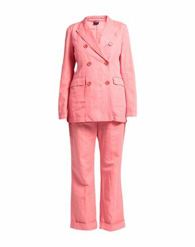 Aspesi Woman Suit Salmon pink Cotton, Linen Cover