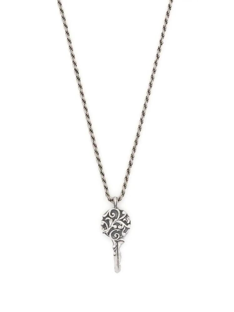 Emanuele Bicocchi arabesque key pendant necklace - Silver Cover