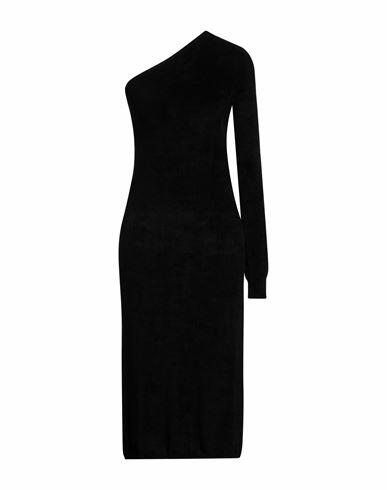 Filippa K Woman Midi dress Black Viscose, Polyamide Cover