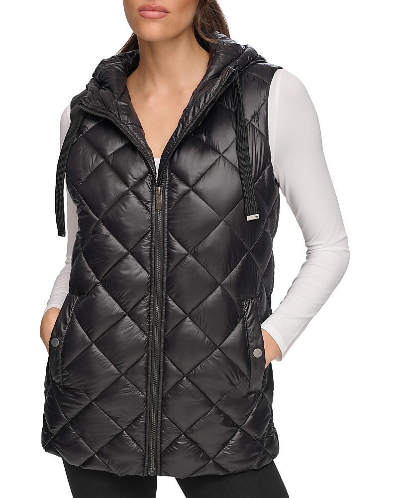 Marc New York Long Quilted Vest Cover