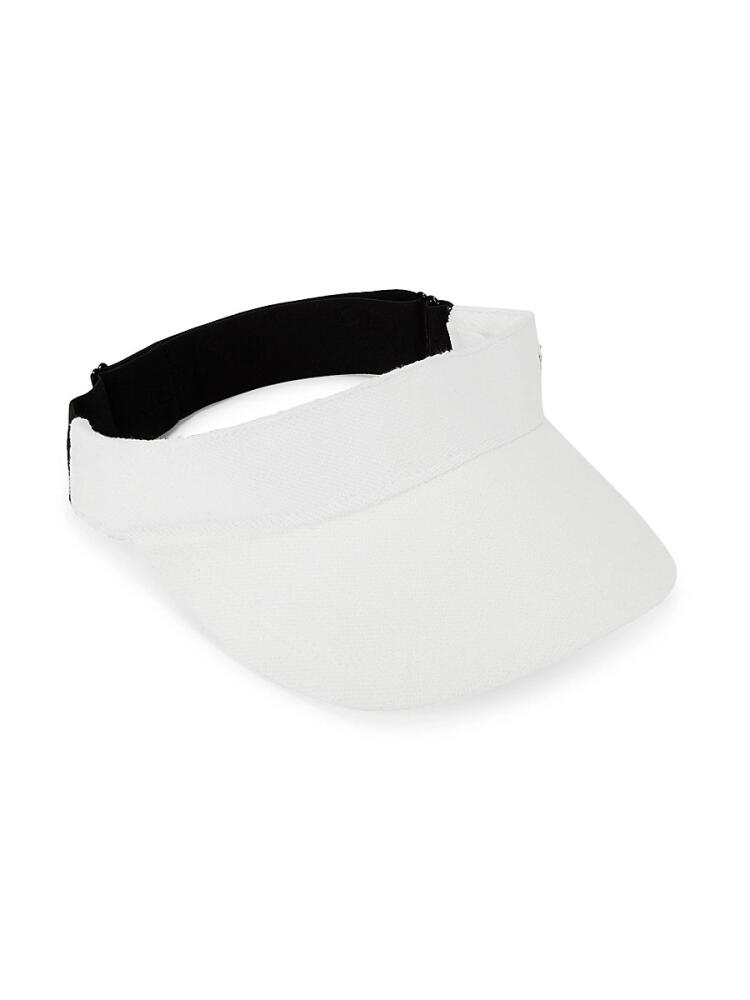 Calvin Klein Women's Solid Tennis Cap - White Cover