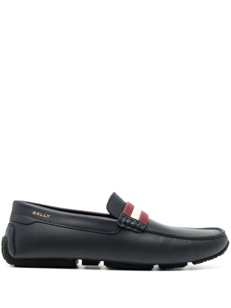 Bally Pilot leather loafers - Blue Cover