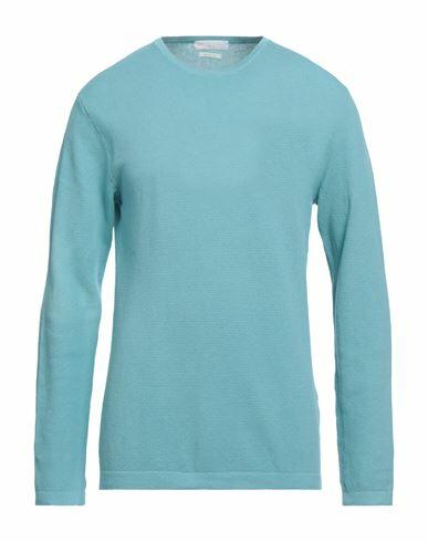 Daniele Fiesoli Man Sweater Sky blue Cotton Cover