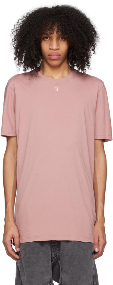 11 by Boris Bidjan Saberi Pink Garment-Dyed T-Shirt Cover