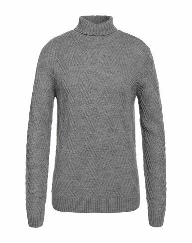 Gabardine Man Turtleneck Grey Wool, Acrylic Cover