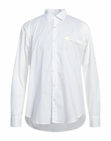 Costume National Man Shirt White Cotton, Elastane Cover