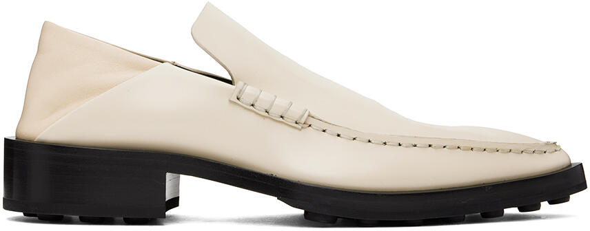 Jil Sander Off-White Pointed Toe Loafers Cover