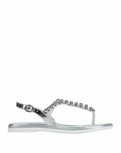 Carlo Pazolini Woman Thong sandal Silver Soft Leather Cover